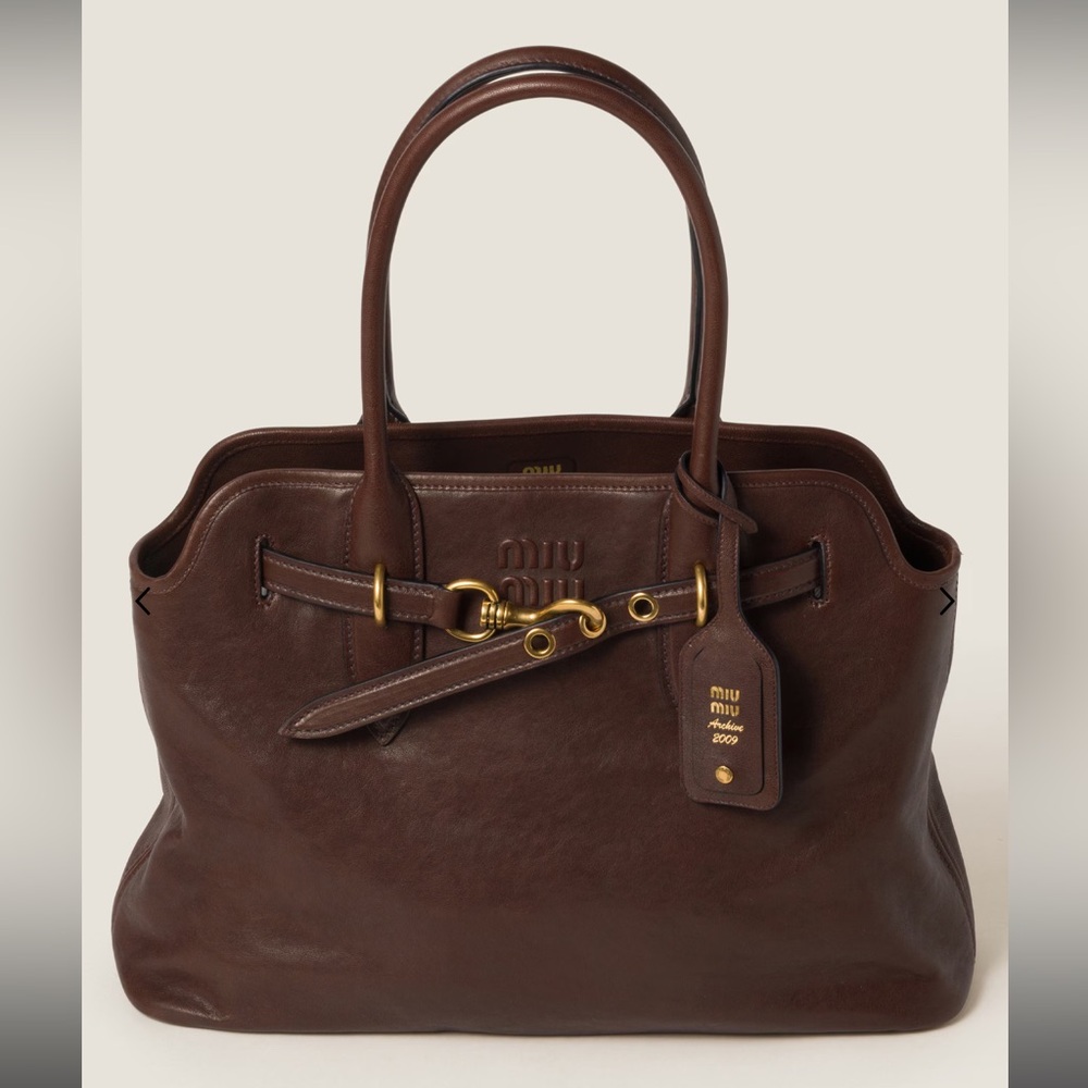 Miu Miu Adventure Nappa leather bag